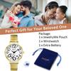 Analog Watch with Large Elastic One Size Fits Simple and Stylish Quartz Fashion Perfect Gift for or Your Girlfriend Women's Numerals, Strap, Most,