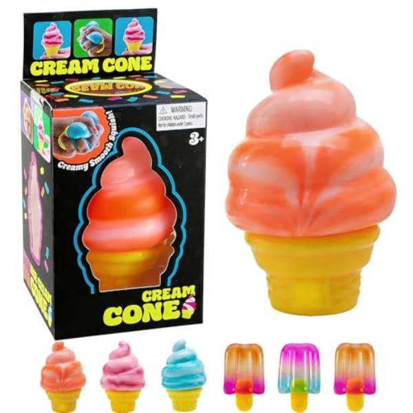 Cream Ice Squeeze Squishy Summer Sensory Stress Easing Slow Rising Cute Squeeze Stress Balls Easter Basket Stuffers