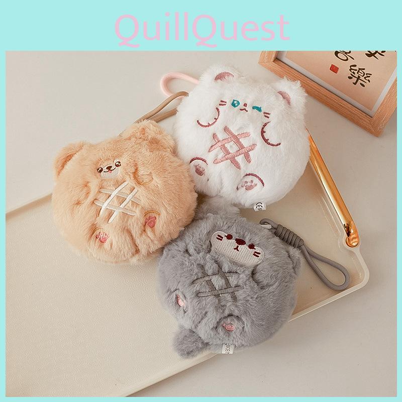 Cute Animal Stuffed Keychain Card Pouch Backpack Accessory Gift For Kids