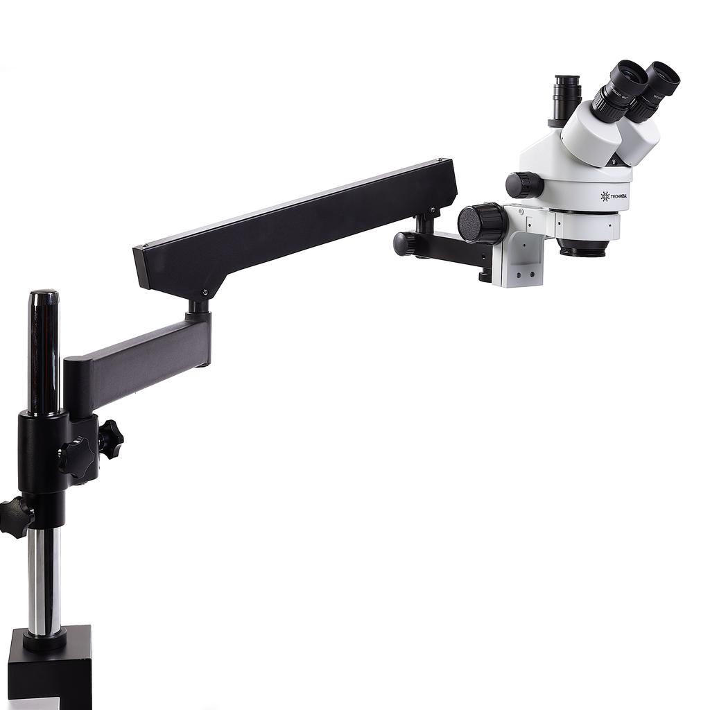 Stereomikroskop 22H auf verstellbarem Arm + 56X LED + 0,5x Barlow + Kamera „Orange Pro 4K“