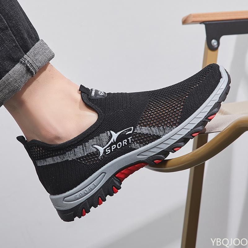 Fashion Male Vulcanized Shoes Mens Trendy New shoes Comfortable Mesh Breathable Casual Sports Shoes Soft Soled Running Zapatos De Hombre