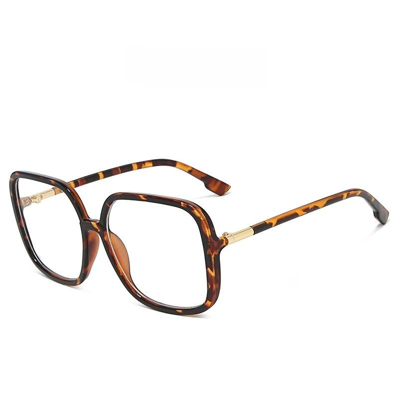 Large Frame Blue Light Blocking Glasses With Pc Material For Fans Men Women Fashionable Daily