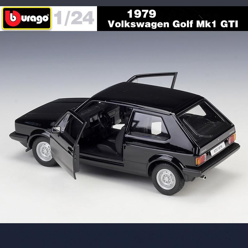 Bburago 1:24 Volkswagen Golf GTI Mk1 1979 Alloy Road Sports Car Model Diecasts Metal Classic Racing Car Vehicles Model Toys Gift