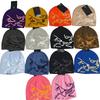 Berretto lavorato a maglia invernale per uomo donna, berretto termico caldo, ricamo con lettera, morbido, casual, cappello da esterno