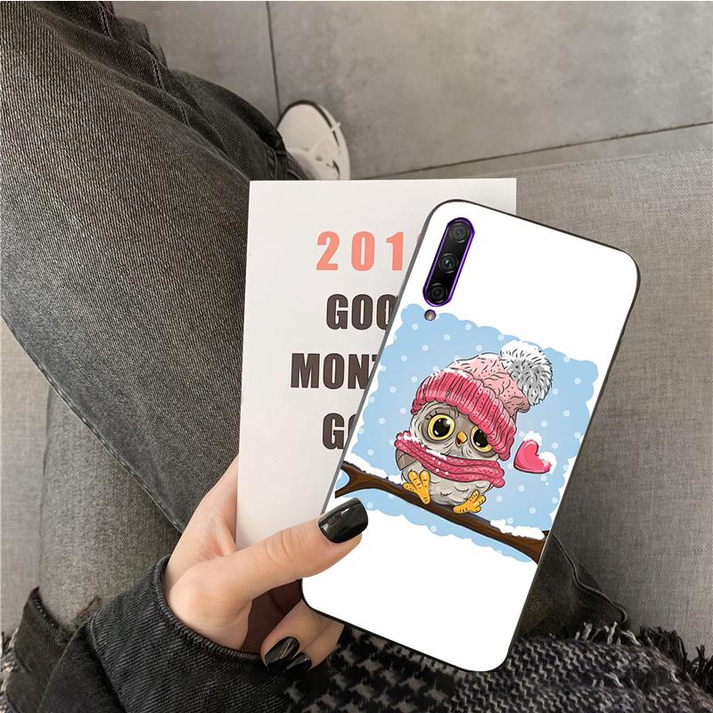 Husă de Telefon Drăguță cu Bufniță Cartoon și Inimi pentru Îndrăgostiți Pentru Huawei P50 Pro P30 P40 Lite P40Pro P20 lite P10 Plus Mate 20 Pro Mate20 X