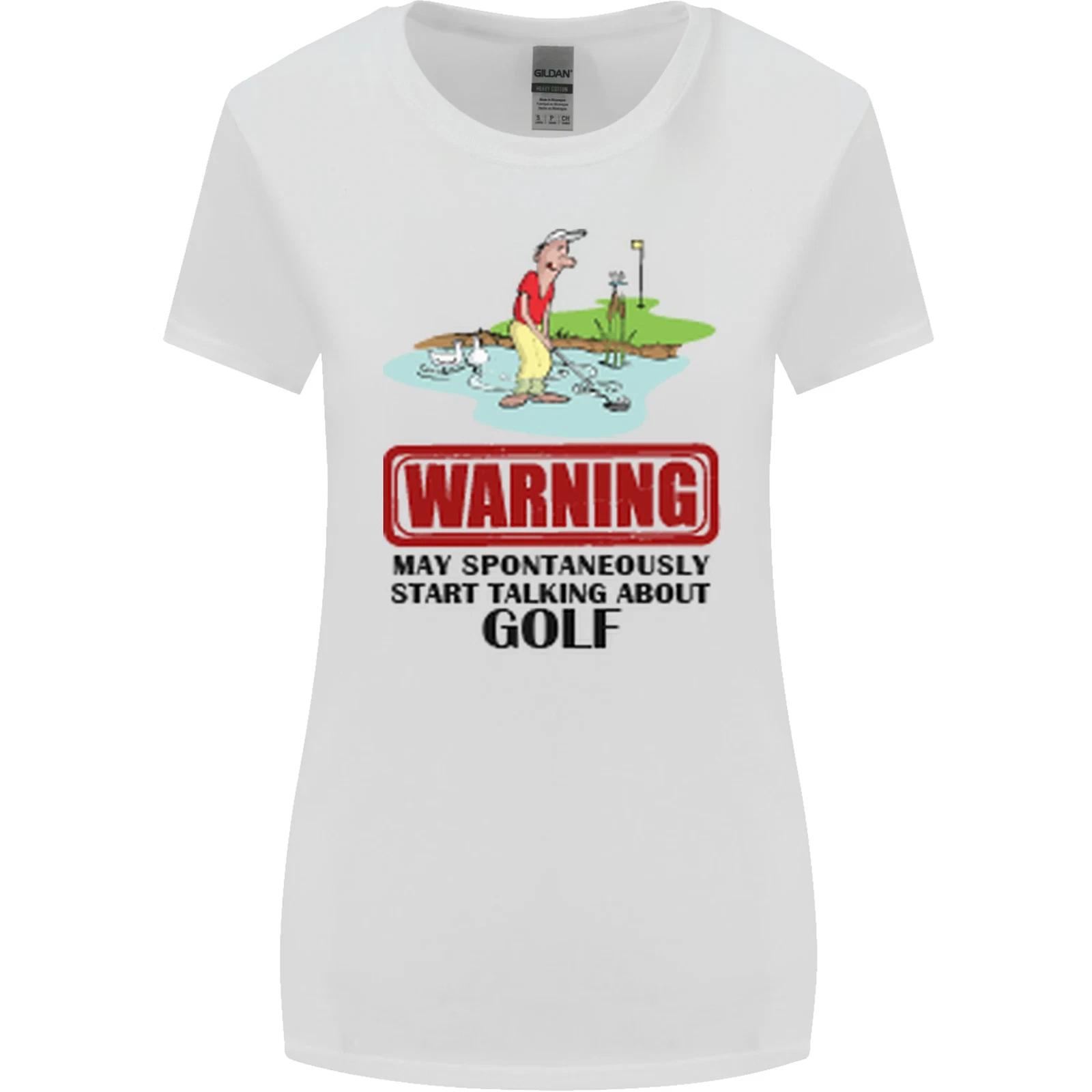 May Start Talking About Golf Funny Golfing Womens Wider Cut T-Shirt M