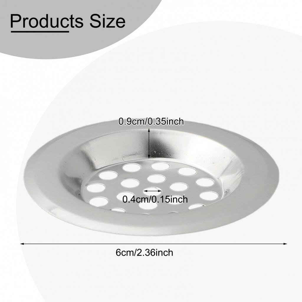 Sink Strainer Filter Drain Net Bathroom Kitchen 1 Pcs 60mm 75mm Food Waste