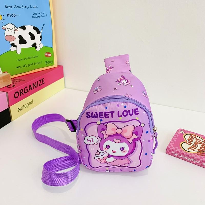 Print Delightful Anime Chest Bag For Children In Lovely Colors Perfect For Use Kindergarten