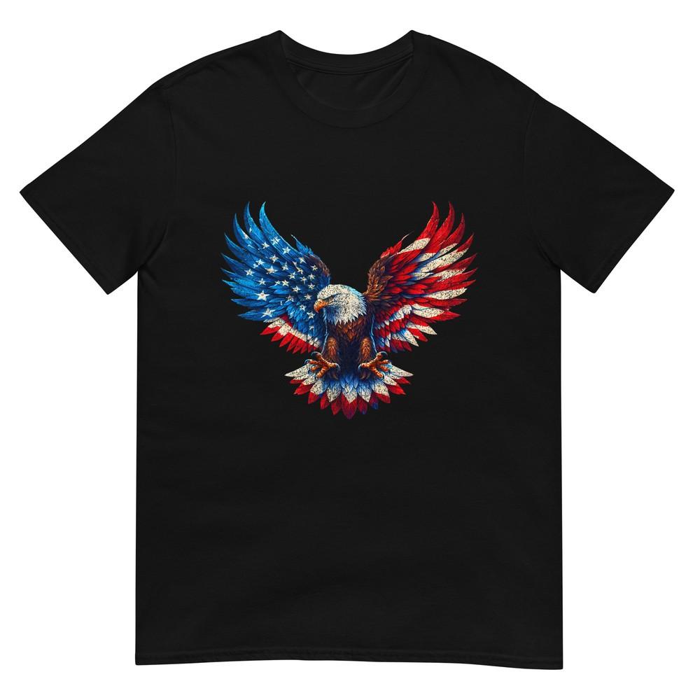 

American Flag Bald Eagle Patriotic Eagle 4th of July USA T-Shirt 4XL