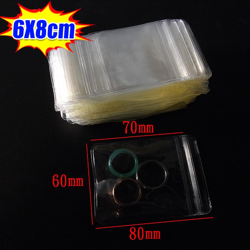 10/100pcs Highly Transparent PVC Stationery Sealed Bags Anti Oxidation Jewelry Bags Self Sealing Bag Zipper Sealed Bag