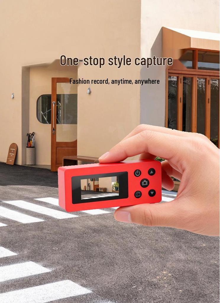 Retro Mini Keychain Camera: 1080P HD, Screen, Portable Thumb Toy