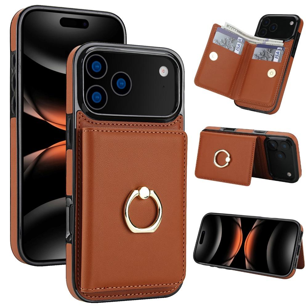 Wallet Card Slot RFID Blocking Kickstand Magnetic 360° Flip Leather Case for IPhone 18 Pro Max 17 16 15 14 13 Plus Air