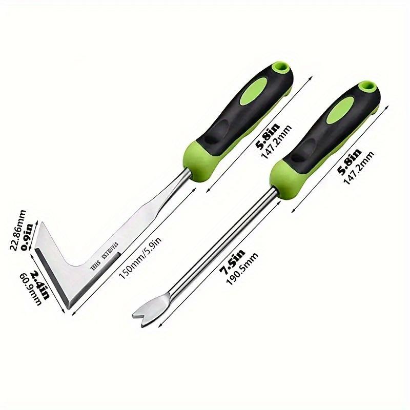 Stainless Steel Manual Weeding Tool, Weed Cutter Scarifier Rooter, Weed Cutter for Gardening and Outdoor Lawn Care