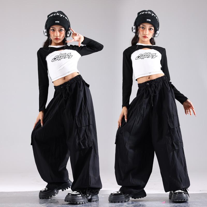 Trendiges Jazz-Tanzkostüm-Set für Mädchen für Auftritte und Laufstege