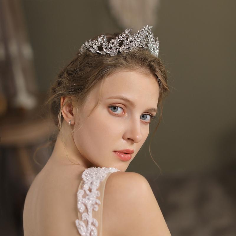 Bridal Wedding Crown Headband Rhinestones Crystal Hair Hoop Vintage Hairband for Party Prom Halloween Costume Headpie