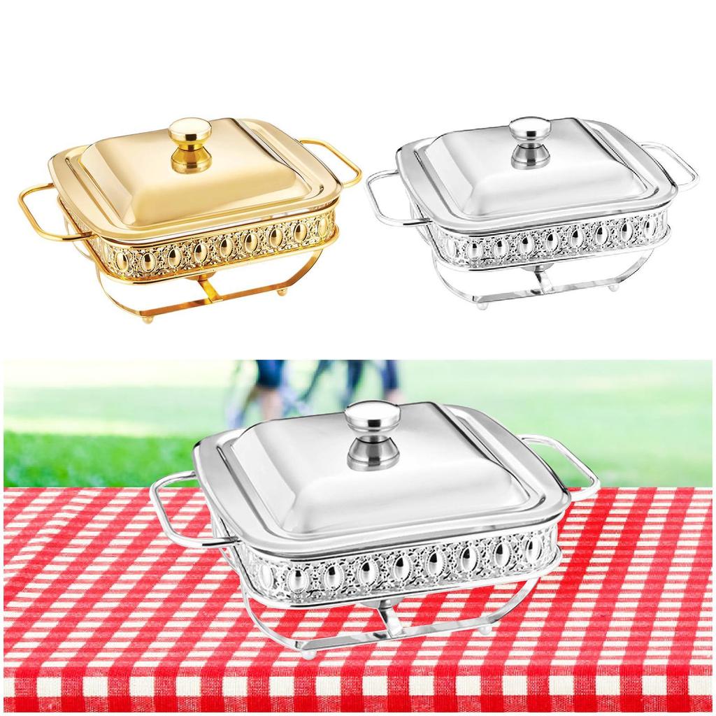 Multifunkční čtvercový třpytivý bufetový kontejner na brunche