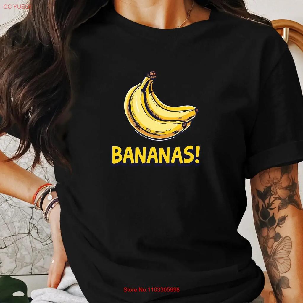 Funny Banana T Shirt Cute Fruit Design Humorous Yellow Sweat Stylish Print Top Vintage Streetwear Comfortable Unisex