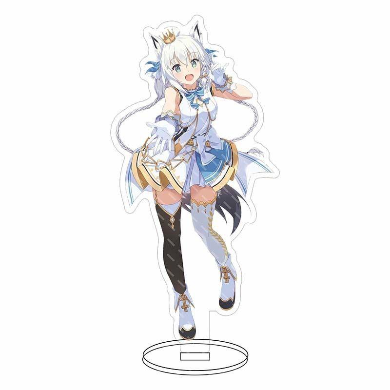 Hololive Vtuber Acrylic Stand Adorable Desktop Decor Featuring Fubuki Okayu Ayame Subaru Matsuri