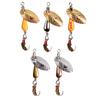 Rotating Spinner Spoon Fishing Lure Artificial Metal Sequins Bait 5.5Cm/2.7G Single Hook Wobblers Bass Trout Perch Pesca