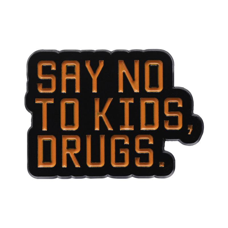 

Брошь-буква со стильной надписью, уникальный дизайн, эмалевая булавка для подростков, для защиты ментального здоровья