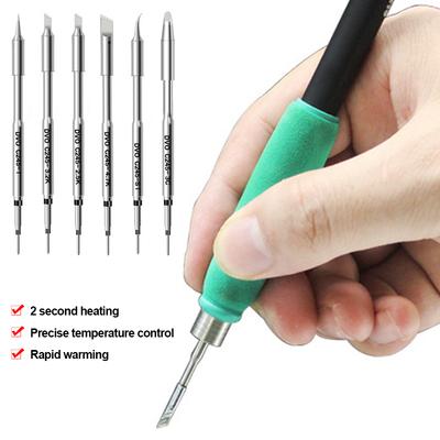 C210 C245 C115 Soldering Iron Tips Lead Free Heating Core Compatible JBC Sugon Aifen Aixun GVM Soldering Station Handle Tool