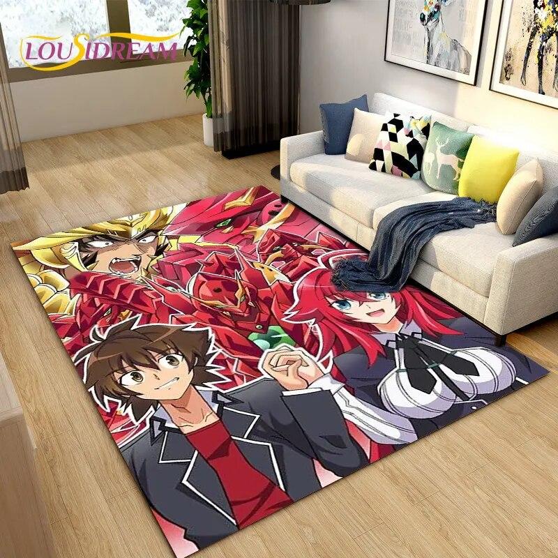 3D High School D×D Sexy Anime  Area Rug,Carpet Rug for Living Room Bedroom Sofa Doormat Decoration,kids Play Non-slip Floor Mat