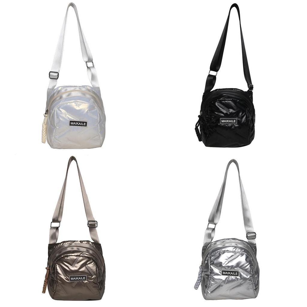 Pu Material Small Oval Crossbody Bag With Zipper For Casual Daily Use
