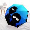 Rick "Morty" Automatic Folding Umbrella with Sturdy Iron Frame, Portable Compact Travel Umbrella All-Season Use Parties 0807071