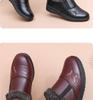 Winter Non-Slip Velvet Flat Boots for Middle-Aged & Elderly Women - Warm, Waterproof, Low-Top Grandma Shoes