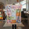 1Pc Space Print Flannel Blanket, High quality Comfortable for All Seasons, Home Decor, Warmth and Comfort, Perfect for Christmas Gifts W157