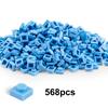 100 g 1x1 niedrige Bausteine, dicke Figuren, 2x2-Steine, Punkte, pädagogische kreative Größe, kompatibel mit Plastikspielzeug für Kinder