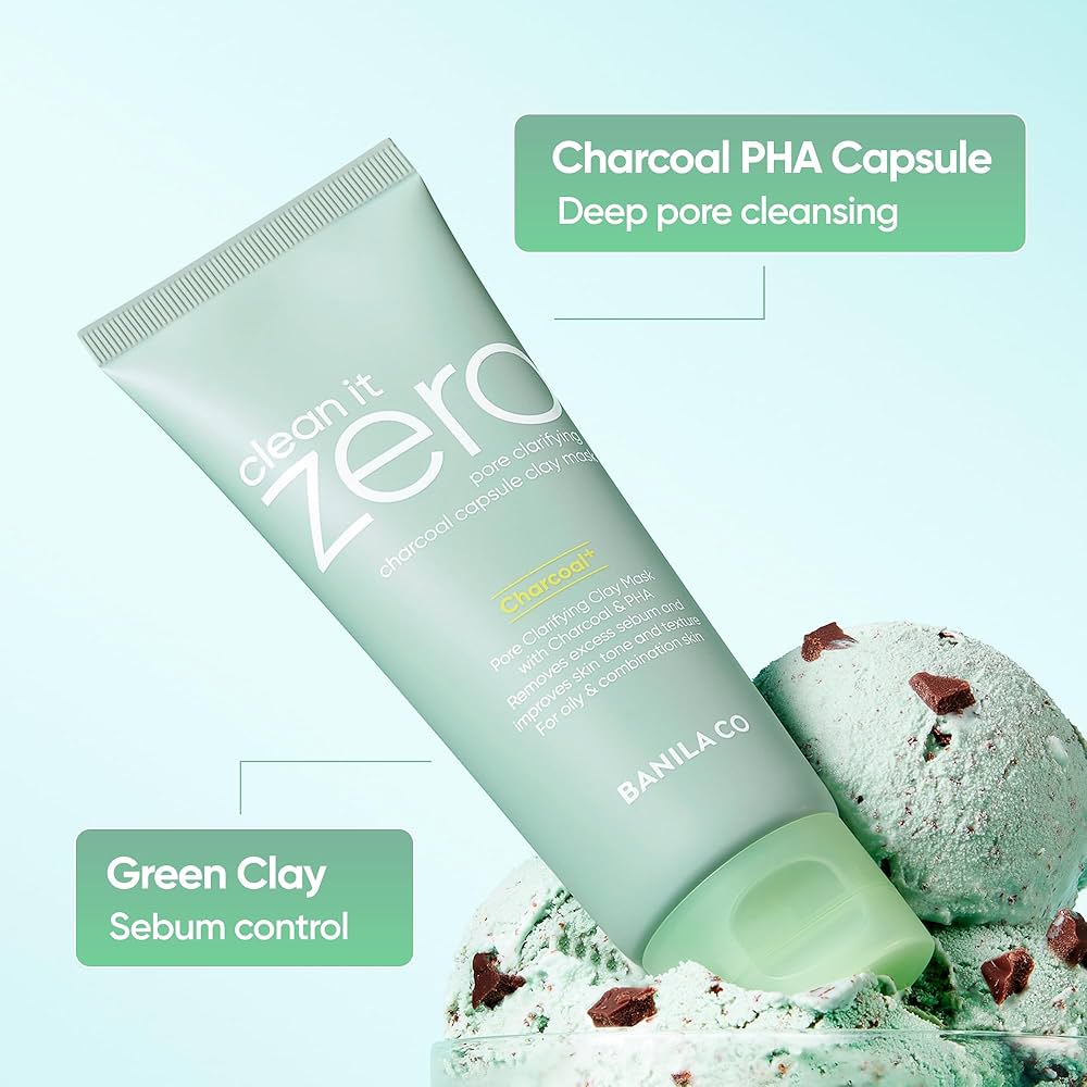 Clean it Zero Pore Clarifying Charcoal Capsule Clay Mask 100g