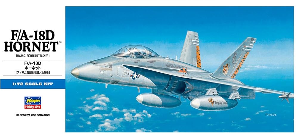 Hasegawa US Navy Hornet Plastic Model Kit D9 1/72 F/A-18D