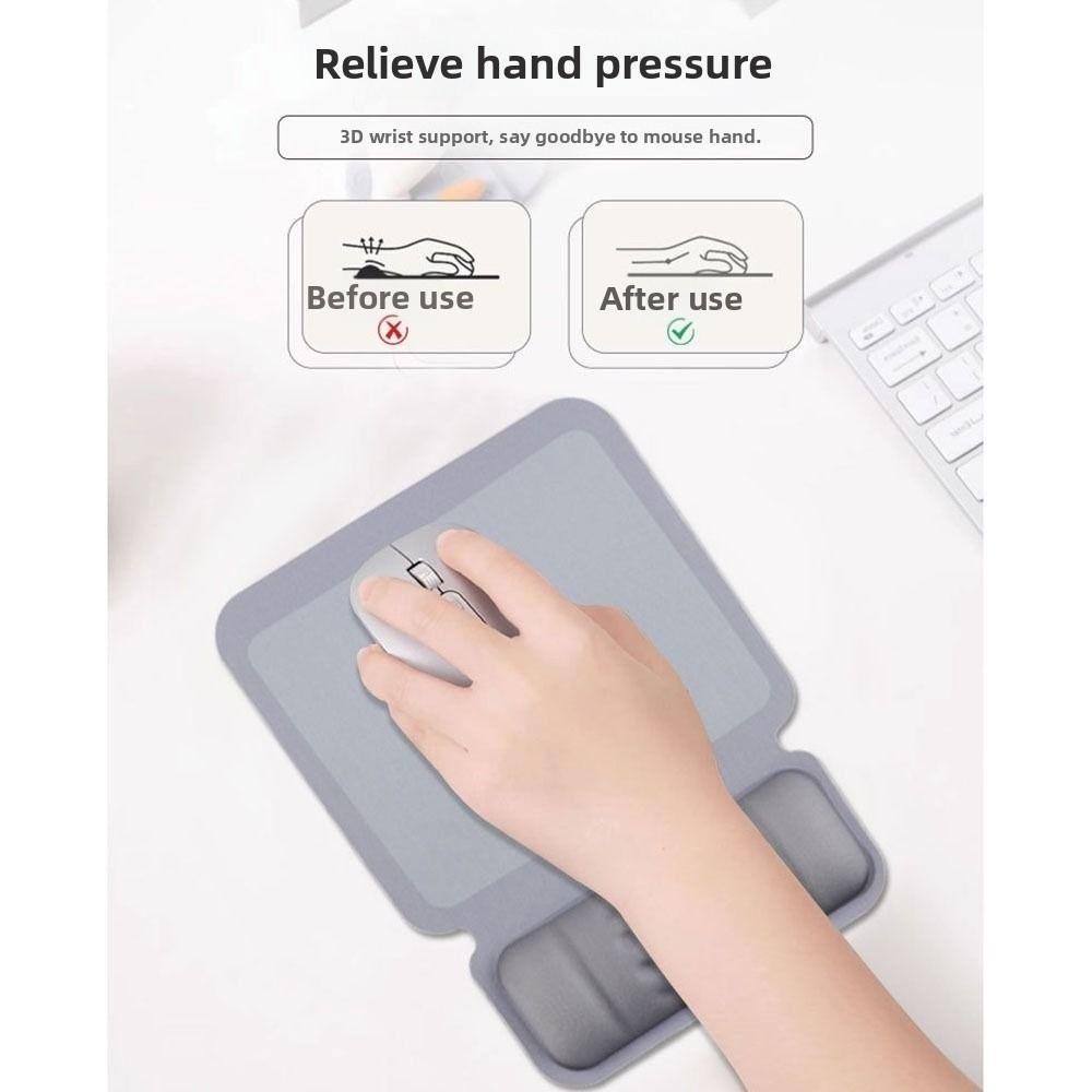 Soft Wrist Support Pad Non-Slip Base Mouse Pad Breathable Keyboard Wrist Support Desktop