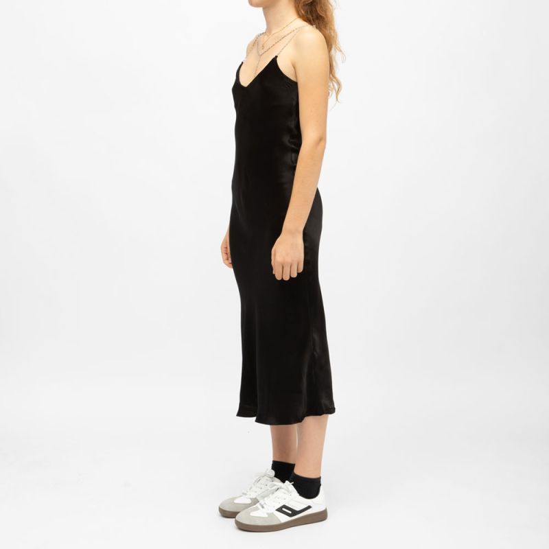 Robe mi longue velours avec bretelles bijoux rainee Femme LA PETITE ETOILE