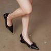 Modă Tocuri Stil Ciudat Proxeneți Mary Jane Vârf Ascuțit Solid Sexy Pantofi de Timp Liber pentru Femei Curea cu Cataramă Concisă Modă Pantofi de Primăvară 2025