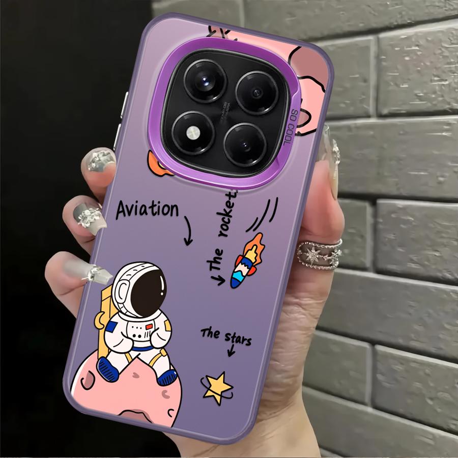 Cartoon Astronaut Back Phone Cover Case for Xiaomi Mi 11 Lite 13T 12T Pro