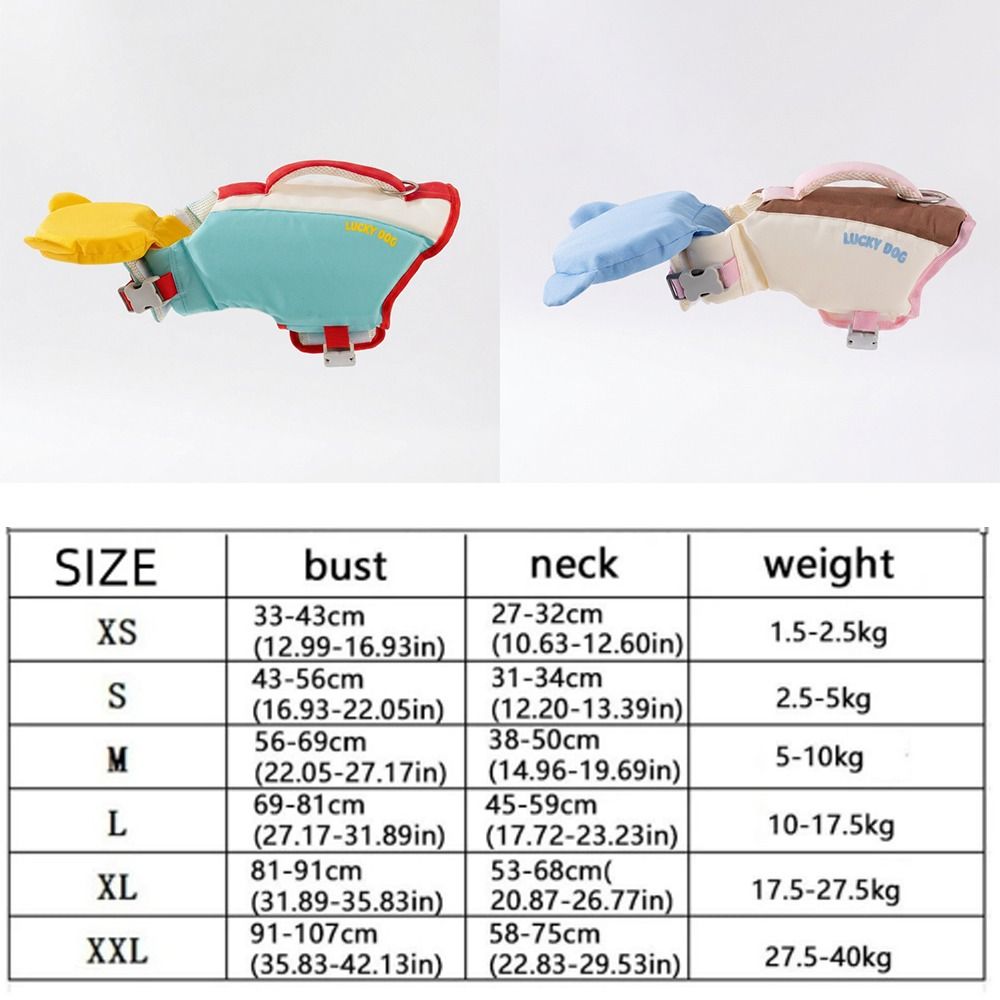 Waterproof Dog Life Jacket Adjustable Dog Life Preserver Puppy Safety Vests Spring Summer