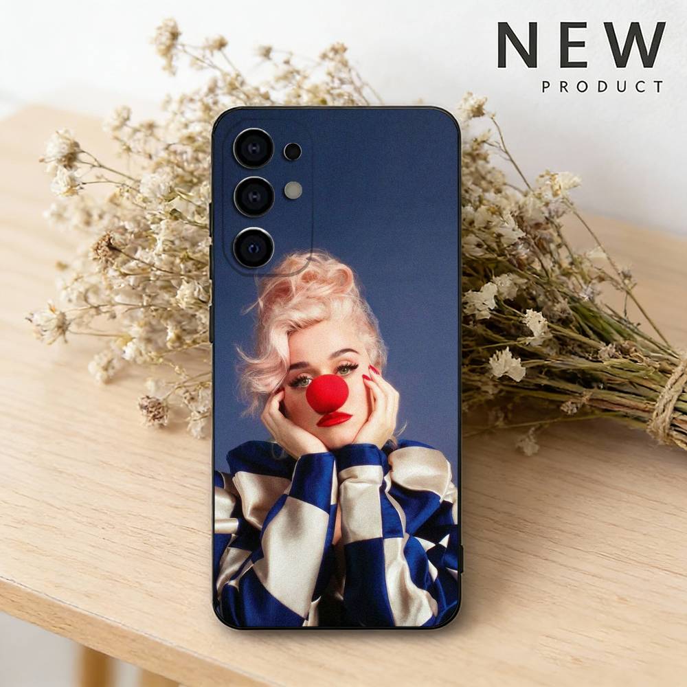 

Singer K-Katy Perry phone Case For Samsung S26,25,24,21,22,23,30,20,Ultra,Plus,Fe,Lite Black Soft Cover Samsung S25Plus