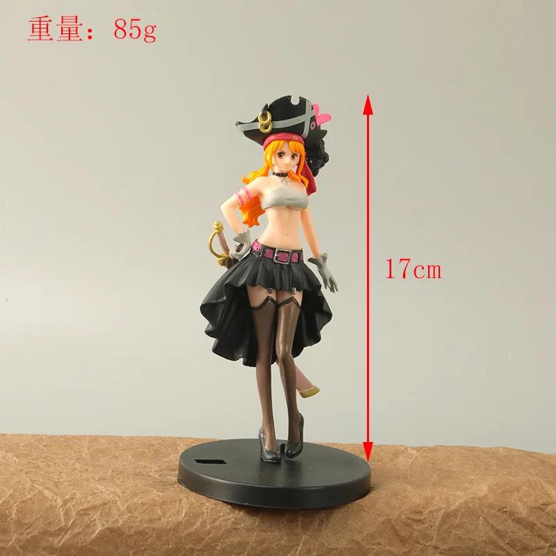 19CM Anime Vienas Gabalas Nami Juodi Drabužiai Veiksmo Figūrėlė VIENAS GABALAS FILM RED Apsirengimo Figūrėlė PVC Kolekcionuojamas Modelis Žaislas Vaikiška Dovana