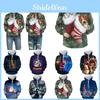 Cozy Soft Mens Womens Christmas 3d Ugly Hoodie Sweater Pullover For Xmas Parties