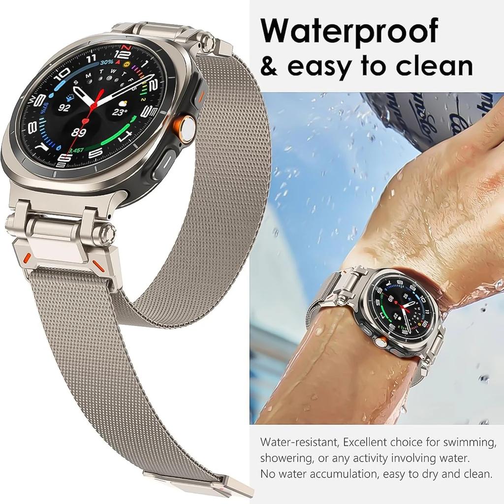 Milanese Strap For Samsung Galaxy Ultra 2025 Metal Magnetic Connector Bracelet for samsung galaxy 47MM ULTRA No Gaps Accessories