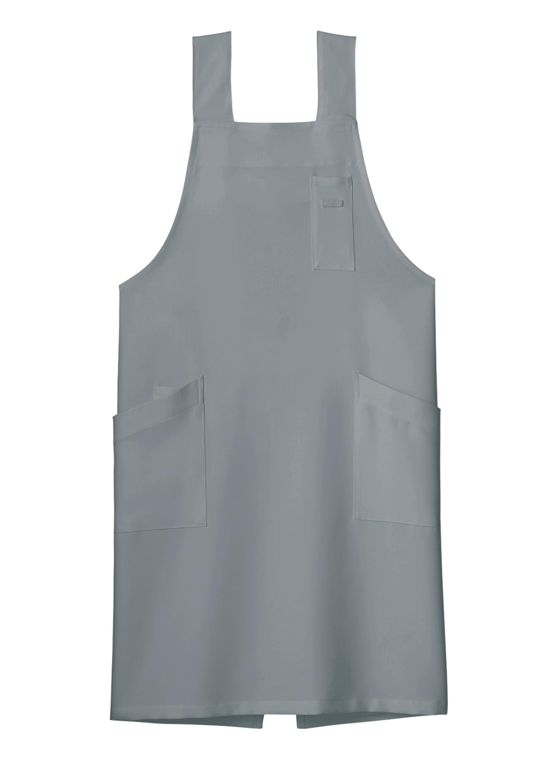 

bib blue M [Face Mix] H-shaped apron, gray,