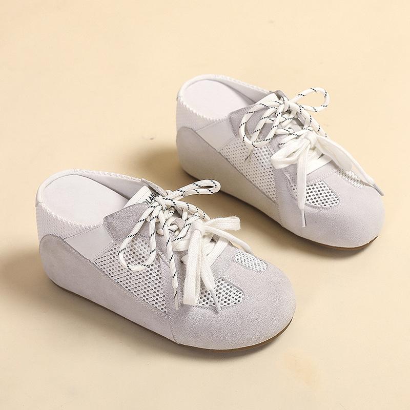 Thick-soled Cover-up Shoes Women's Shoes Half Slippers New Height-increasing Beach Casual Sandals
