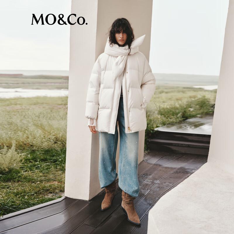 

MO&Co. Women s Hooded Loose Fit Down Puffer Jacket XS/155