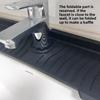 Silicone Faucet Splash Mat Easy Clean Multiple Size Sink Water Catcher Mat Non-Slip Surface Countertop Splash Pad Kitchen Use