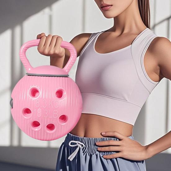 Vodou plněná kettlebell s odnímatelnou rukojetí silový trénink nastavitelná váha kettlebell muži ženy celé tělo domácí posilovna cvičení činka