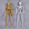 Shimmering Skeleton Hanging Ornament Halloween Skeleton Decorations With Adjustable Joints For Porch Door Window Display
