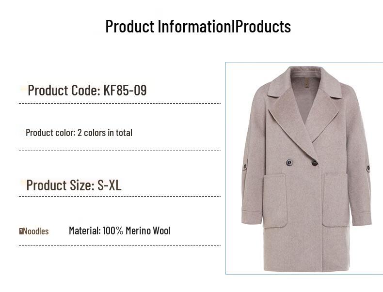 G·TENNA KF85-09 Women's Mid-Length Wool Coat
