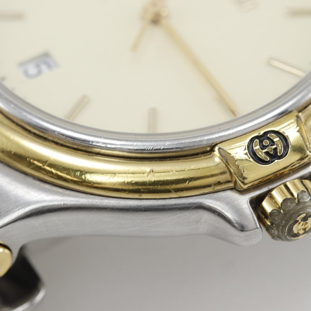 GUCCI Watches 9040M IvoryDial Stainless Steel Quartz Analog display mens Used